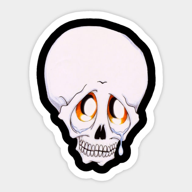 Skully Sticker by BobbyDoran